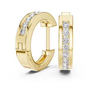 Elegantes Pendientes de Diamantes Redondos Cultivados en Laboratorio de Oro Rosa de 14K, Joyería Nupcial para Mujer, Regalo de Aniversario de Lujo Certificado - Product Image 6