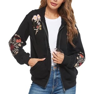 Sweats à capuche brodés pour femmes, manches longues, entièrement personnalisables, tendance, respirants, de haute qualité - Product Image 1