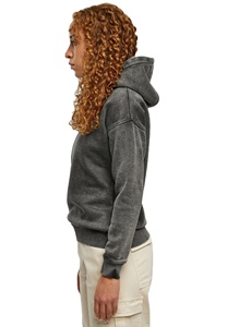 Sudadera con capucha de lavado ácido única para mujer, sudadera Regular de algodón negro para mujer, sudaderas con capucha de lavado ácido de alta calidad hechas a medida - Product Image 5