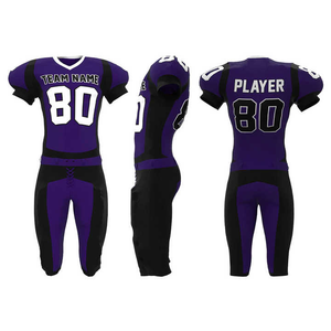 Custom Made American Football <b>Jersey</b> <b>Short</b> Sleeve Printed Breathable Quick Dry 100% Polyester Customizable Logo - Product Image 3