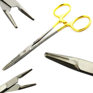 Dental Olsen Hegar Needle Holder Manual Tungsten Carbide Tip Stainless Steel Reusable Ergonomic Grip Dental Surgical Instrument - Product Image 3