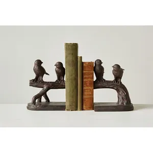 Soporte para Libros de Oficina Premium, Plegable, de Aluminio, Hecho a Mano, Artístico, Moderno, Antiguo, Feng Shui, Escultura 3D en Níquel Negro, Zahid - Product Image 1