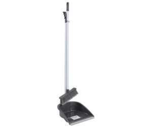 Floor Sweeper Handheld Manual <b>PET</b> Dustpan Broom Long Handle Dustpan and <b>Brush</b> Set Soft Broom Head Eco-friendly Durable - Product Image 1