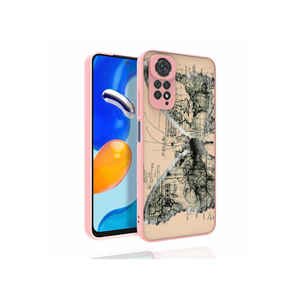 Coque de téléphone en silicone brillant à motifs pour Redmi Note 11S Global, protection de l'appareil photo, coque arrière antichoc, logo artisanal électro-plaqué - Product Image 1