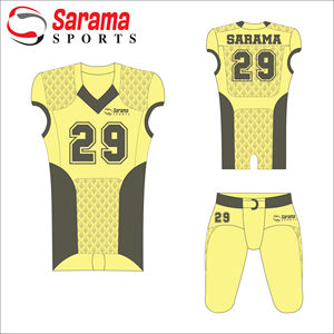 Conjunto de Jersey y pantalón de fútbol americano hecho a medida al por mayor, poliéster 100% americano de la mejor calidad, - Product Image 2