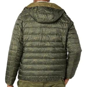Veste de course à impression réfléchissante avec logo personnalisé veste à capuche imperméable pour homme manteau coupe-vent en nylon veste à fermeture éclair pour hommes - Product Image 4