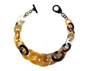 Collier en corne de buffle d'eau de Style nautique fait à la main pour les femmes sculptées Agate décoration taille personnalisée prix Offre Spéciale bijoux en corne - Product Image 1