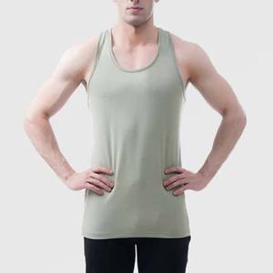 Tissu respirant à séchage rapide entraînement plaine Gym débardeurs couleur unie décontracté personnalisé vente en gros prix d'usine hommes débardeur - Product Image 5