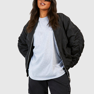 High Quality 100% Cotton Women's Oversized <b>Tee</b> Custom Screen Printed Logo Heavyweight 300GSM Breathable Ladies T-<b>Shirt</b> Summer - Product Image 2