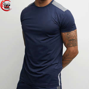 T-shirts de sport personnalisés pour hommes à col rond, en tissu toile écologique respirant et à séchage rapide, pour le sport et les exercices en salle de sport - Product Image 1