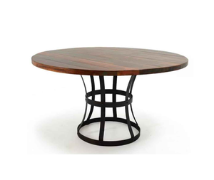 Table basse de luxe en bois massif avec base en métal, mobilier de salon traditionnel et écologique, décoration intérieure - Product Image 5