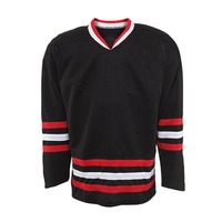 Nueva Llegada, Jersey de Hockey sobre Hielo Sublimado Personalizado, Logotipo Personalizado, Secado Rápido, Antibacteriano, 100% Poliéster, Material Transpirable