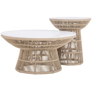 Conjunto de Muebles de Jardín Modernos de Ratán Resistente a los Rayos UV, Ecológicos, con Cojines Impermeables, para Hotel, Parque, Sala de Estar, Aplicaciones en Villas - Product Image 4