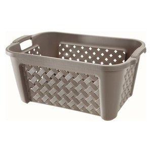 ตะกร้าเก็บของพลาสติก Arianna ขนาด 58x38x26 ซม. ดีไซน์แบบสาน สำหรับจัดระเบียบ - Product Image 1