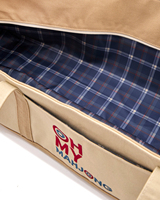 Sac de transport portable rose menthe avec logo personnalisé pour Mahjong américain, grande capacité, en tissu, pour tuiles, supports et tapis de table