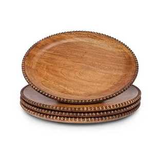 Bandeja de Servicio de Madera Elegante y Moderna Personalizada por VISHAL HANDICRAFT para Restaurantes Indios - Product Image 1