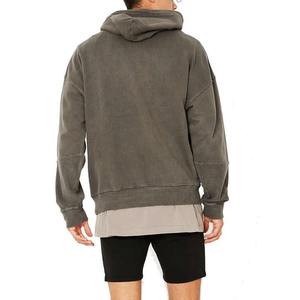 Sudadera con Capucha Personalizada OEM para Hombre, 100% Algodón, Forro Polar, Resistente al Viento, Diseño Personalizado, Logotipo Bordado, Todos los Colores, Lavado Ácido - Product Image 3
