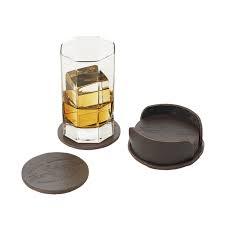 Posavasos y posavasos de cuero para cerveza, juego de posavasos personalizado redondo para bebidas y uso hecho a mano - Product Image 5
