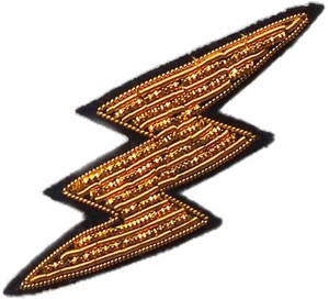 Broche brodée broche en tissu géométrique minimaliste fait main - Product Image 1