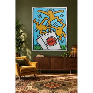 Impression sur toile Fida Keith Haring Lucky Strike Dancing Figures - Product Image 2