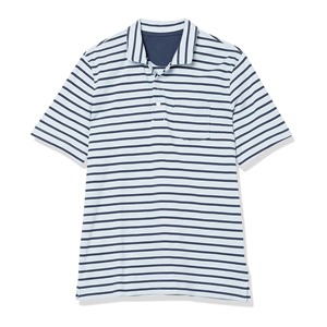 Camiseta de polo con logotipo personalizado para hombre, 100% de lona de algodón, diseño a rayas de dos tonos, cuello de solapa de manga larga, estilo de lona holgado - Product Image 1