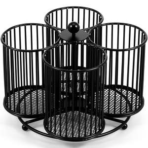 Porte-couverts décoratif en fer pour une cuisine haut de gamme, offrant un rangement élégant et organisé pour les ustensiles - Product Image 1