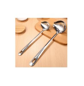 Cuchara de sopa de acero inoxidable, venta al por mayor, cubiertos de cocina, cuchara, vajilla, mesa de cena, uso, cuchara de sopa de acero inoxidable - Product Image 2