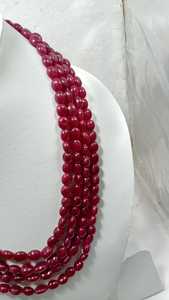 Ruby Deyd perles de pierres précieuses rouges à la mode AAA Grade 5-7MM tailles - Product Image 2
