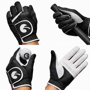 Gants de golf pour hommes, main gauche et droite, blanc et noir, flexibles, adaptés à tous les temps, confortables, durables, gants de sport - Product Image 5