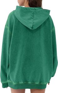 Sudadera con Capucha para Hombre, de Invierno, Gruesa, de Algodón y Felpa, Lavada con Ácido, con Impresión Digital, Ecológica y Transpirable - Product Image 3