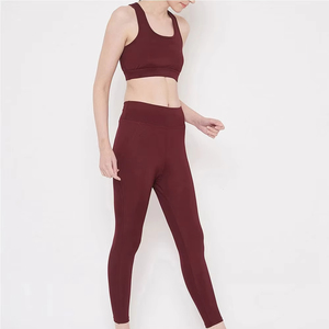 Elastic Waist Seamless Fitness Wear Set 2 Pieces Women <b>Gym</b> Yoga <b>Leggings</b> Bra and Pants Kit Sports Wear Ropa Deportiva Mujer - Product Image 6