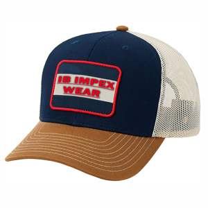 Gorra de camionero de malla con ala curva de espuma de 5 paneles de alta calidad personalizada al por mayor, gorra de camionero con logotipo de parche con apliques - Product Image 5