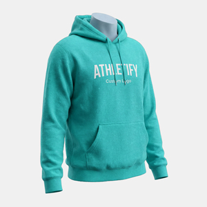 Sudadera con capucha básica de mezcla de algodón para hombre Tela elegante y cómoda de algodón suave Ideal para trajes Casuales - Product Image 1