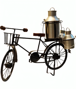 Decorative Cast Brass <b>Bicycle</b> Miniature with Premium Finish Handmade Home Decor Statue for Living Room Office Interior - Product Image 2