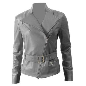 Chaquetas de cuero recortadas de cuero para mujer de High Street Ropa de moda para mujer Chaquetas y abrigos para mujer Chaquetas para mujer OEM - Product Image 1