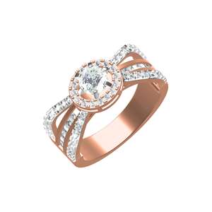 Bagues de mariage en diamant de laboratoire personnalisables certifiées avec sertissage princesse invisible Bijoux en or 10K 14K 18K - Product Image 1