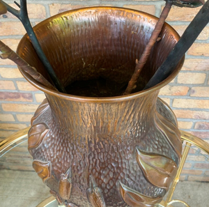 Copper Antique Finished Stylish Fancy Designer Premium Quality Metal Flower <b>Vase</b> For Hotels And Restaurants Table Decoration - Product Image 6