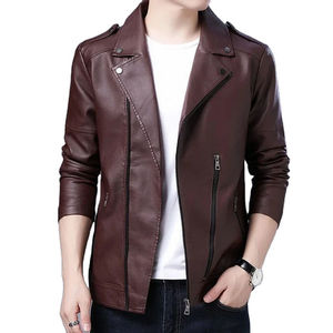 Blazer Urbano de Cuero, Corte Cómodo, Estilo Elegante, con Logotipo Personalizado, para Hombre, Moda Urbana, Estilo Inteligente y Uso Diario - Product Image 1