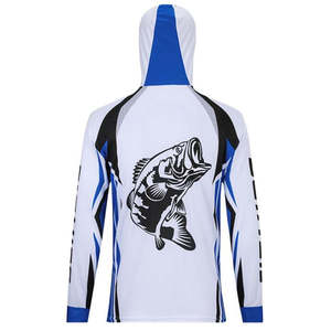 Traje de pesca de camuflaje con capucha 100% poliéster UPF 50 Plus transpirable entrenamiento al aire libre Plus - Product Image 2