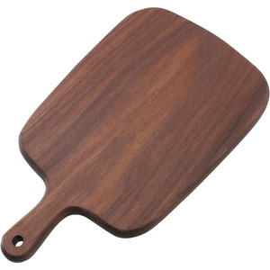 Planche à découper en bois naturel avec poignée intégrée et trou de suspension, plateau à pain écologique, compatible lave-vaisselle - Product Image 3