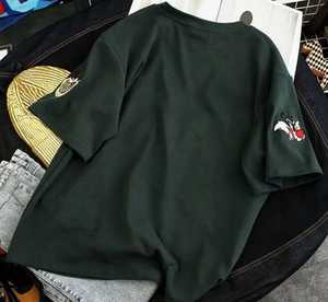 2025 T-shirt d'été pour femmes avec manches à col rond impression personnalisée tissu éponge en toile de flanelle blanche solide optimal pour un usage quotidien - Product Image 3