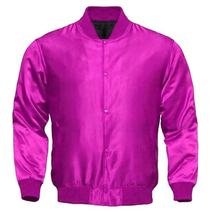 Nuevo estilo Satin Versity Jacket Hombres Melton Satin Versity Chaquetas Venta al por mayor Letterman con cuero Satin Versity Jacket para hombre - Product Image 5