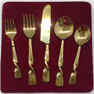 Poignée combinée blanche et grise de haute qualité avec dessus en acier inoxydable, ensembles de couverts pour restaurants hôtels - Product Image 3