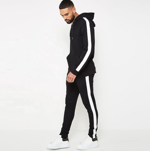 Vente en gros de pantalons de survêtement baggy et de sweats à capuche de haute qualité survêtement personnalisé survêtement de sport surdimensionné en coton vierge uni - Product Image 4