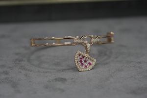 Chic Lab Grown diamant moissanite bracelet léger rond personnalisable carat vs1 or rose or argent oem odm b2b - Product Image 4