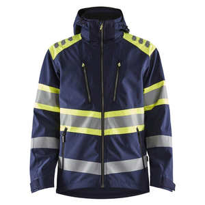 Chaqueta de Seguridad Transpirable e Impermeable con Cuello Alto y Estampado de Letras para Trabajadores de la Construcción, Personalizable, de Alta Calidad - Product Image 1
