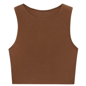 Camiseta deportiva sin mangas para mujer, chaleco de gimnasio transpirable suave de algodón, fabricante OEM, ropa deportiva al por mayor a granel, Top de moda de verano - Product Image 5