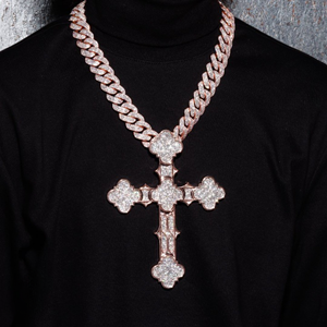 Colgante de Plata de Ley 925 de alta calidad estilo Hip Hop personalizado Moissanite helado diamantes corte oro moda colgantes encantos - Product Image 2