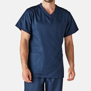 Uniformes Médicos Transpirables de Marca Privada para Hombre, Conjuntos de Enfermería con Múltiples Bolsillos, Top y Pantalones Rectos Ajustados - Product Image 5