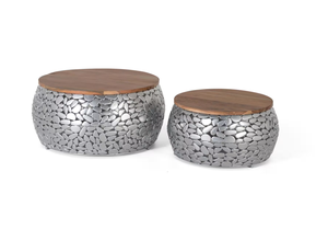 Muebles de aluminio Mesa de centro de metal Nuevo diseño Decorativo Mesa de centro de café de metal Fabricante mayorista Exportador - Product Image 4